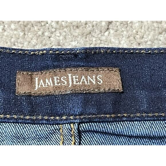 James Jeans Womens 29 Hector Low Rise Bootcut Dark Wash Denim Stretch Blue - Picture 6 of 8
